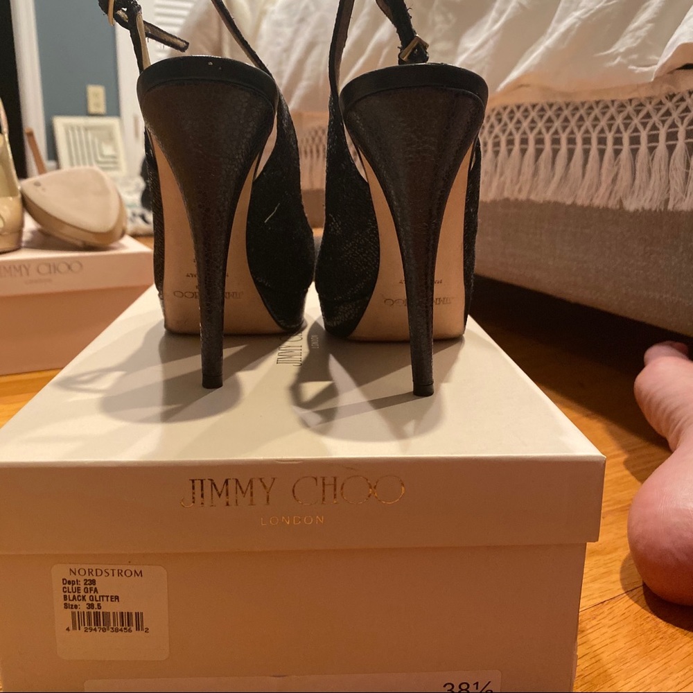 Jimmy Choo glitter black pumps in great condition - Picture 7 of 7